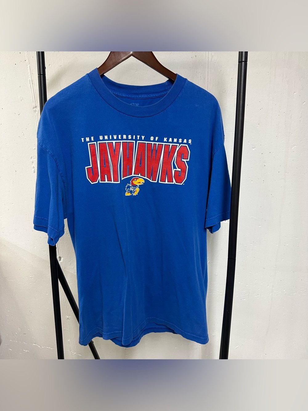 University of Kansas Jayhawks Blue Graphic Short-Sleeve Tee